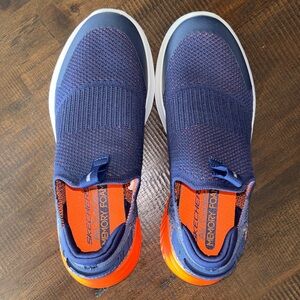 Skechers Kids' Blue and Orange Slip-On Sneakers